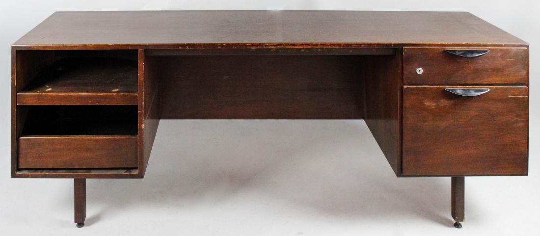 MID-CENTURY JEN RISOM DESK/CREDENZA, UNLABELED (1 of 3)