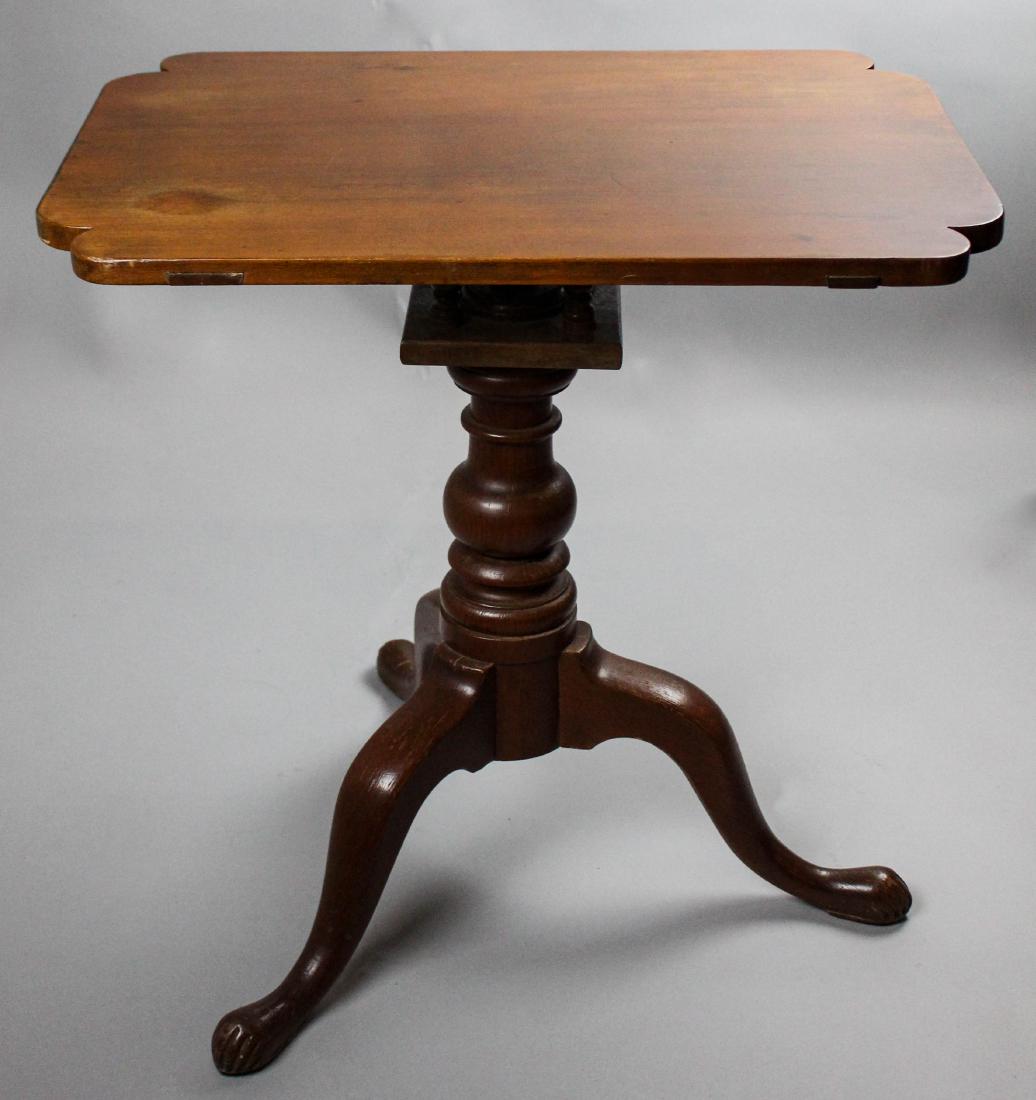 AMERICAN CHERRYWOOD TILT TOP TRIPOD TABLE (1 of 4)