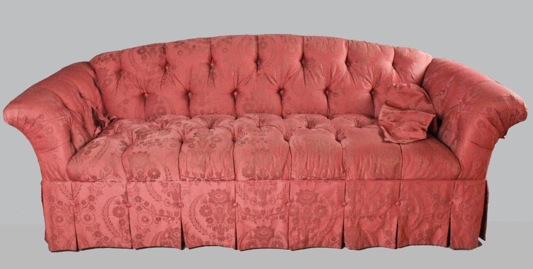 CHESTERFIELD ROSE UPHOLSTERED TUFTED SOFA (1 of 2)