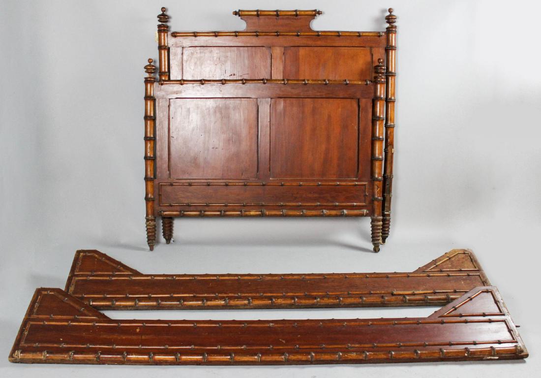 AMERICAN FAUX BAMBOO PINE BED (1 of 5)