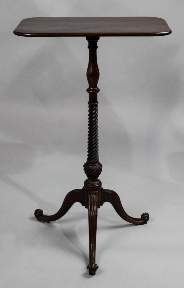 GEORGE III MAHOGANY CANDLESTAND (1 of 3)