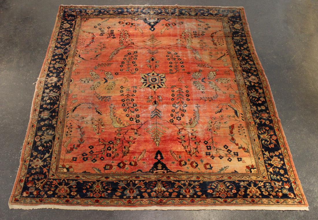 ANTIQUE SAROUK WOOL RUG (1 of 6)
