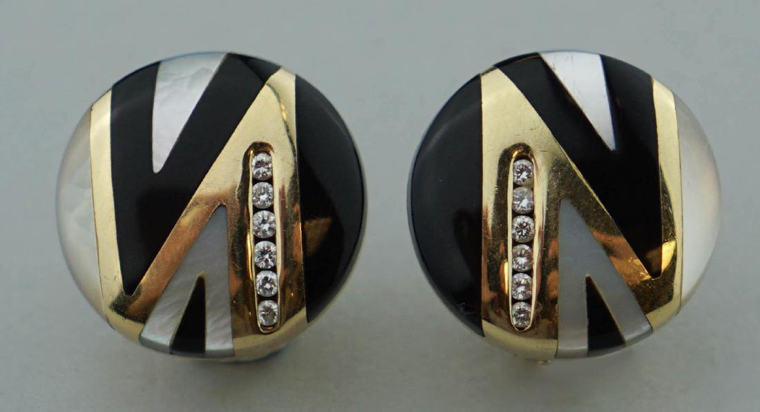 DESIGNER ASCH/GROSSBARDT 14K YELLOW GOLD, DIAMOND, (1 of 3)