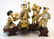 294: ORIENTAL IVORY FIGURES OF CHILDREN PLAYING MUSIC