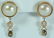 19: 14K ROSE GOLD PEARL & COGNAC DIAMOND EARRINGS