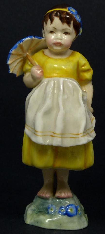 ROYAL WORCESTER FG DOUGHTY FIGURE SPAIN: Royal Worcester World figure depicting boy with hands on hips. Represents the country of Greece. #3069. Measures 3 1/2" height (8.9cm). Guaranteed original. Condition: No apparent chips, cracks, crazi