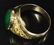 124: 18K YELLOW GOLD AND GEM JADEITE DRAGONS RING - 3