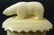 270A: 19th C SIBERIAN CARVED BONE LIDDED POLAR BEAR BOX - 6