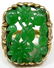 65: 18K YELLOW GOLD GEM JADEITE FLORAL PEACHES RING - 4