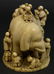 167: ANTIQUE CHINESE CARVED IVORY ELEPHANT GROUP - 2