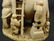 167: ANTIQUE CHINESE CARVED IVORY ELEPHANT GROUP - 7