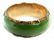687: 14K YELLOW GOLD AND GEM JADE CHINESE BAND RING