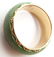 687: 14K YELLOW GOLD AND GEM JADE CHINESE BAND RING - 3