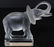 282: LALIQUE FRENCH CRYSTAL ELEPHANT FIGURE