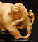 725: CHINESE IVORY ELEPHANT ATTACK GROUP FIGURE - 4