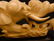 725: CHINESE IVORY ELEPHANT ATTACK GROUP FIGURE - 6