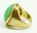 126: 14K YELLOW GOLD JADEITE MENS RING - 3