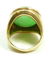 126: 14K YELLOW GOLD JADEITE MENS RING - 4