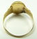 229: 18K YELLOW GOLD JADE CABOCHON JADEITE RING - 4