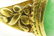 229: 18K YELLOW GOLD JADE CABOCHON JADEITE RING - 5
