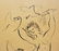 34: MARC CHAGALL INK ON PAPER OF DANCER & DOVES SIGNED - 3