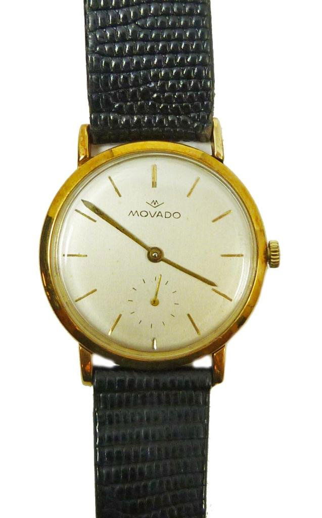 VINTAGE MOVADO 14K YELLOW GOLD WRIST WATCH