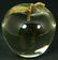 VINTAGE CARTIER CRYSTAL & GILT APPLE PAPERWEIGHT
