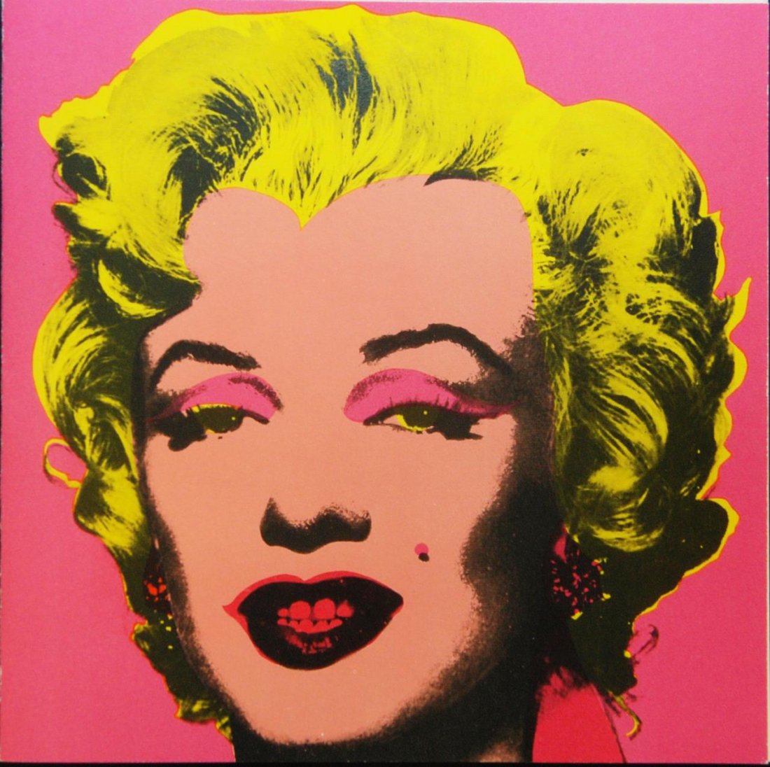 ANDY WARHOL 'MARILYN' 1981 OFFSET LITHOGRAPH: Andy Warhol (AMERICAN, 1928-1987) 'Marilyn' 1981 offset lithograph. Marilyn Invitation (Castelli Gallery). Printer: Colour Editions, Inc.; Publisher: Castelli Graphics, New York. Measures 7" height x 