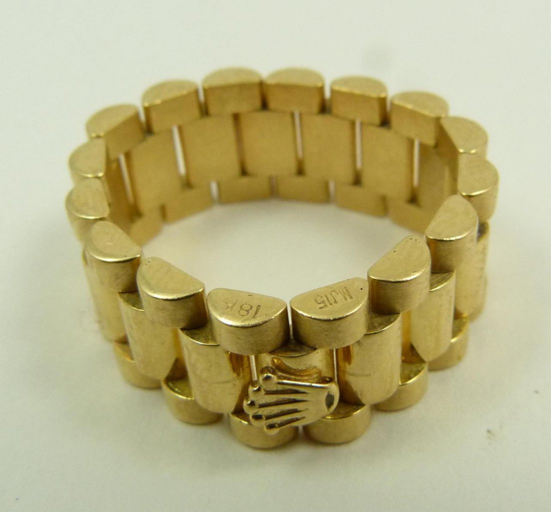 18k rolex ring