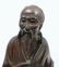 CHINESE CARVED HUANG YANG WOOD FISHERMAN FIGURE - 5