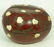 CHINESE PEACH FORM LACQUER BOX W/ OX BONE APPLIQUE - 2
