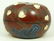 CHINESE PEACH FORM LACQUER BOX W/ OX BONE APPLIQUE - 7