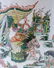 19th C CHINESE WUCAI PORCELAIN BRUSH WARRIORS POT - 2