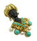 NARDI STYLE 18K YELLOW GOLD PEARL BLACKAMOOR PIN