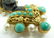NARDI STYLE 18K YELLOW GOLD PEARL BLACKAMOOR PIN - 5