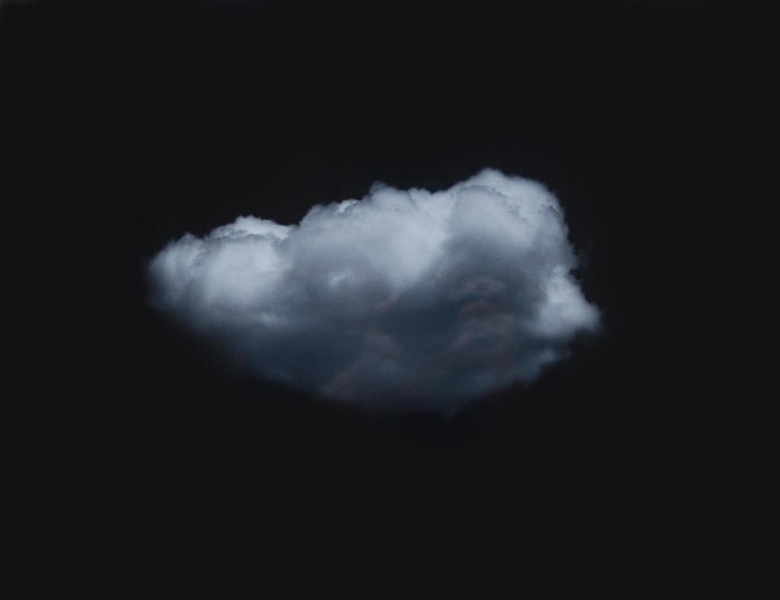 JOHN SCHABEL GELATIN SILVER PRINT "UNTITLED CLOUD: JOHN SCHABEL GELATIN SILVER PRINT "UNTITLED CLOUD #7" From the Paul Morris gallery New York, NY. Gelatin silver print (10/10) on photo paper, 1997. Titled "Untitled Cloud #7" Measures 14.75" (37.46cm)