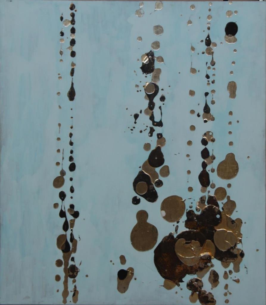 NANCY LORENZ UNTITLED ACRYLIC PAINT COLLAGE/BOARD: NANCY LORENZ UNTITLED ACRYLIC PAINT COLLAGE/BOARD Acrylic paint collage on board. Purchased directly from artist Nancy Lorens New York, NY Measures 40" (101.6cm) x 46" (116.84cm). This painting is com