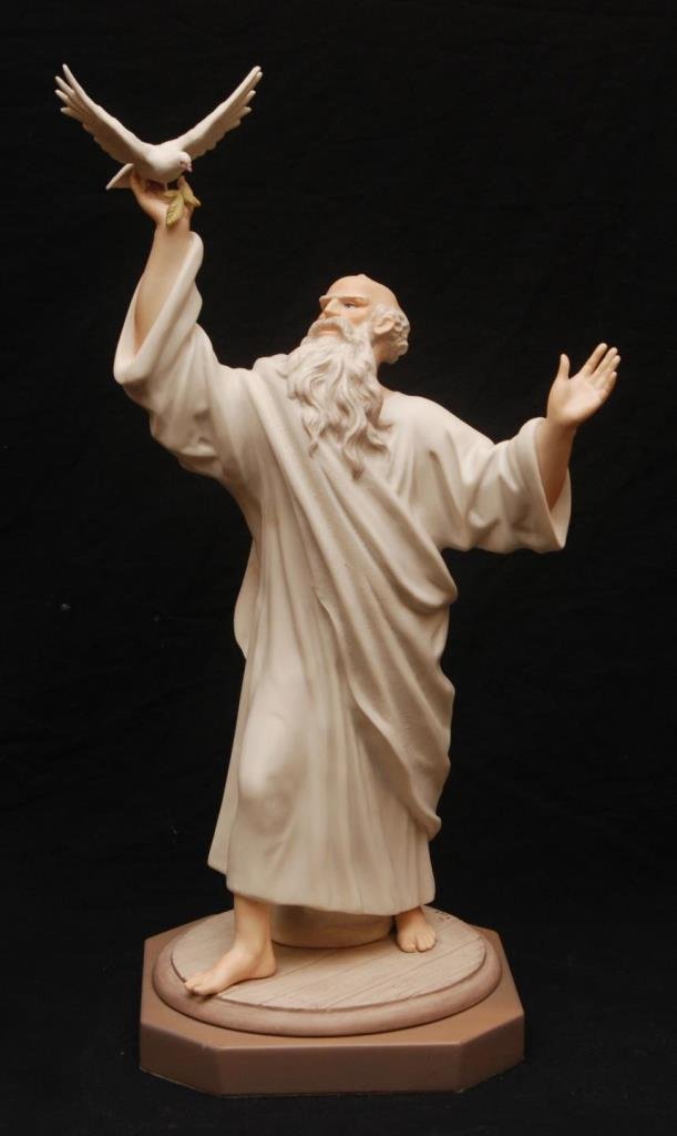 CYBIS BISQUE FIGURINE "NOAH": CYBIS BISQUE FIGURINE "NOAH" Measures 19-1/2" (49.53cm). Total weight 2731.6g. Signed to base.
