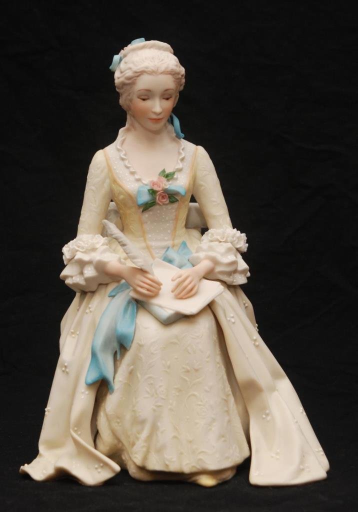 CYBIS BISQUE FIGURINE 'ABIGAIL ADAMS': CYBIS BISQUE FIGURINE 'ABIGAIL ADAMS' Measures 10-1/2" (26.67cm). Total weight 934g. Signed to base.