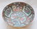 ANTIQUE LARGE ROSE MEDALLION PUNCH BOWL - 3