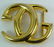 VINTAGE GUCCI GOLD TONE BELT BUCKLE