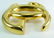 VINTAGE GUCCI GOLD TONE BELT BUCKLE - 3