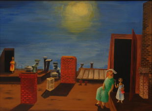 Marta Becket American 1924 Present Oil Painting Apr 07 2013