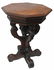 ANTIQUE CONTINENTAL MAHOGANY FIGURAL BUST TABLE