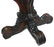 ANTIQUE CONTINENTAL MAHOGANY FIGURAL BUST TABLE - 4