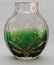 BOHEMIAN CUT EMERALD TO CLEAR JAPONISM VASE - 3