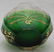 BOHEMIAN CUT EMERALD TO CLEAR JAPONISM VASE - 6