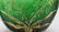 BOHEMIAN CUT EMERALD TO CLEAR JAPONISM VASE - 8