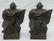 PAIR JESTER BRONZE FIGURAL BOOKENDS
