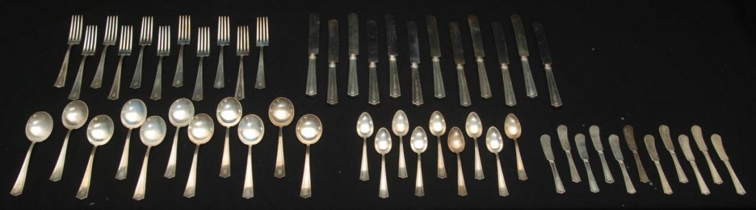 54pcs INTERNATIONAL DEERFIELD BEACON HILL STERLING (1 of 7)